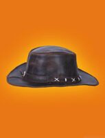 Фото 4 - Кожаная ковбойская коричневая шляпа Classic Cowboy Hat (brown) - товары «Bison Store» с доставкой по Мск, СПб и РФ